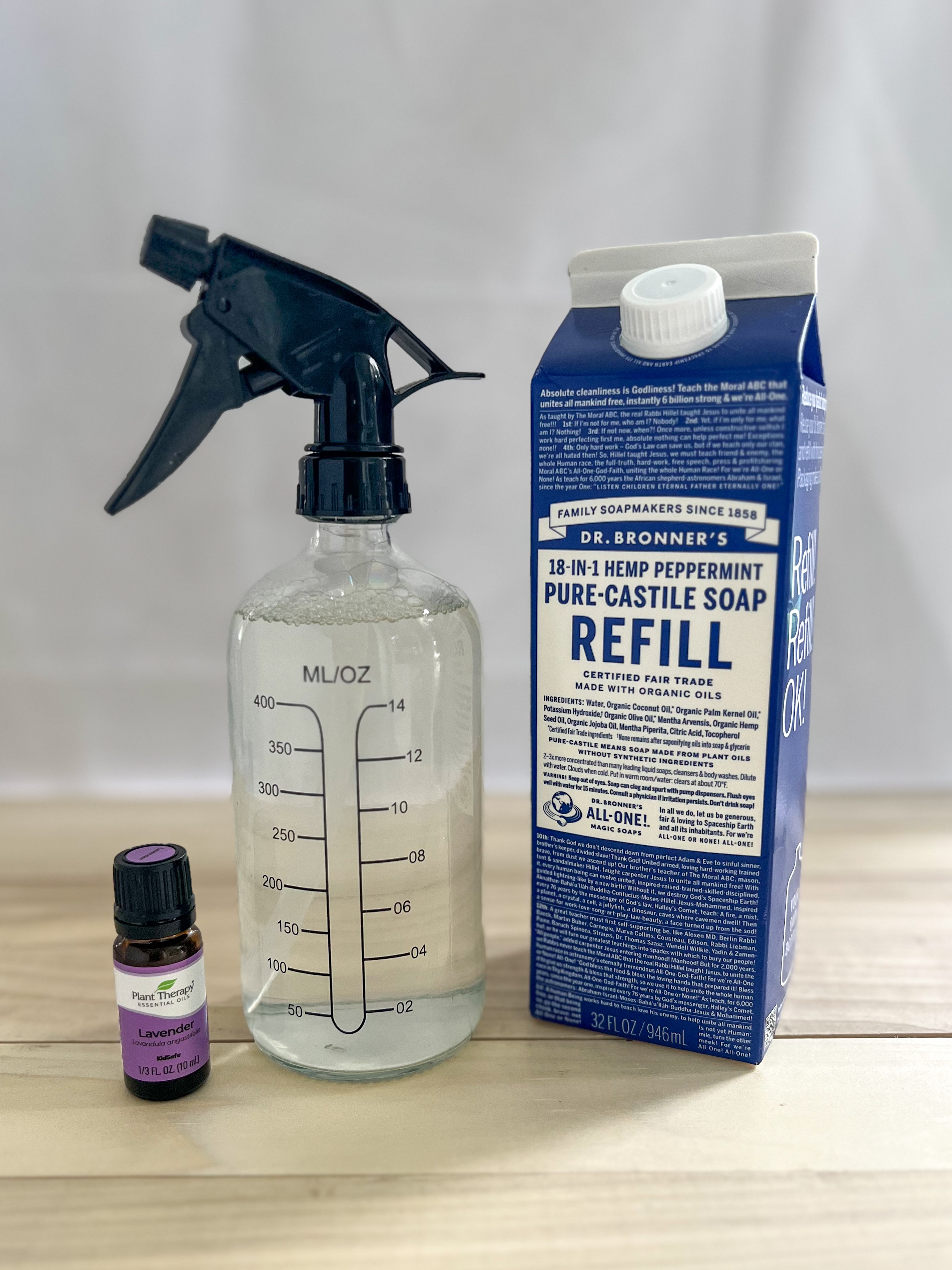 Ingredients for Homemade All-Purpose Spray